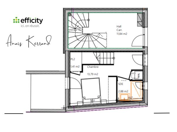 Appartement 2 pièces - 44 m²