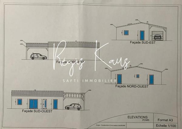 maison neuve 3 chambres, terrain 1143 m2