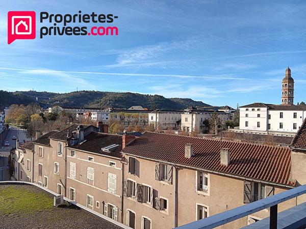 Cahors centre ville Appartement de 95 m² avec grande terrasse, ascenseur et parking