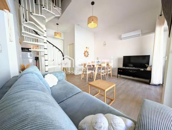 Vue mer, duplex climatisé avec terrasses et piscine