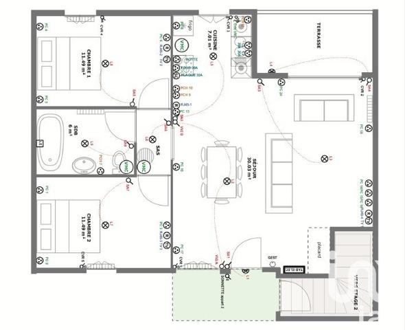 Appartement 3 pièces de 73 m² à Saintry-sur-Seine (91250)