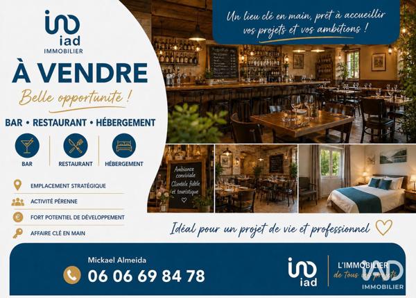 Hôtel-restaurant à vendre 500 m² Liesse-Notre-Dame
