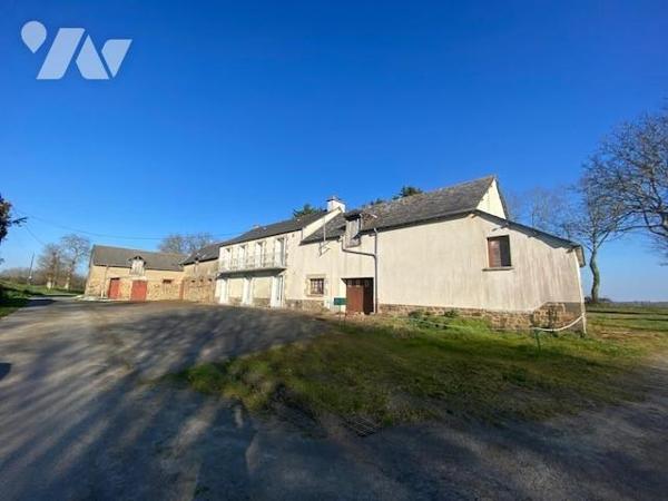 Maison à vendre - TINTENIAC ( ST BRIEUC DES IFFS) - Grande propriété située au calme comprenant...