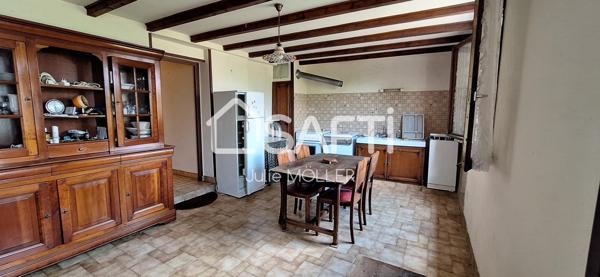 Maison en campagne creusoise, 4 chambres, 1 garage