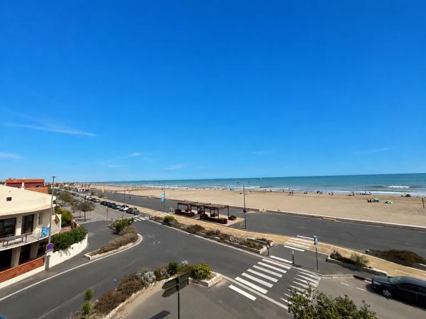 NARBONNE PLAGE, FACE A LA MER, SUPERBE STUDIO AVEC VUE IMPRENABLE