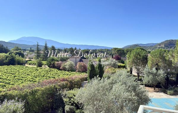 VILLA D’ARCHITECTE 230 M² AVEC PISCINE CHAUFFÉE ET VUE PANORAMIQUE – VAISON-LA-ROMAINE (84)