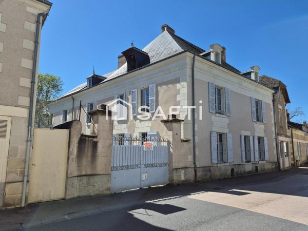 MAISON MAITRE 200m², 5ch, rivière (Creuse), jardin