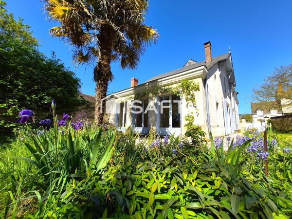 MAISON MAITRE 200m², 5ch, rivière (Creuse), jardin