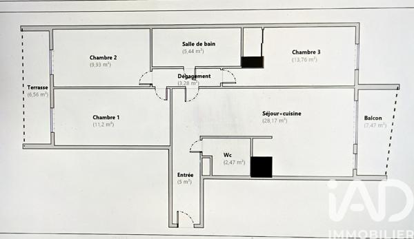Appartement à vendre 4 pièces 79 m² Fontenay-sous-Bois