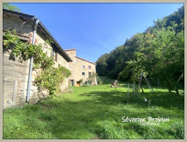 🏡 Maison en pierre de 166 m² avec ancien moulin et terrain de 1,8 hectare à Saint-Rémy-sur-Durolle