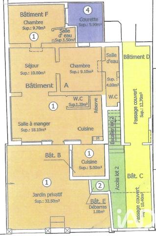 Appartement à vendre 3 pièces 59 m² Antony