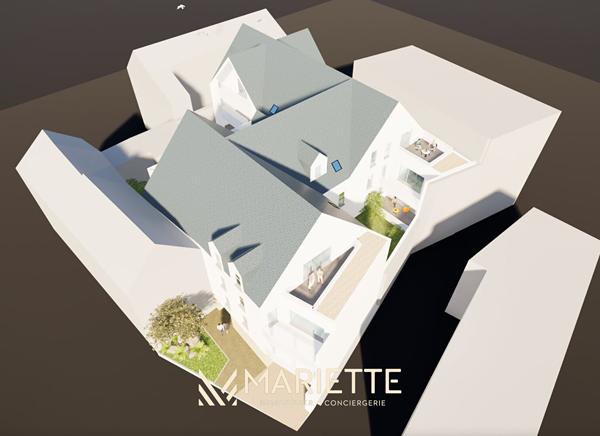 "TI GLENN-16" - Hypercentre - Appartement T4 de 88.85 m² dans une future résidence de standing , Concarneau
