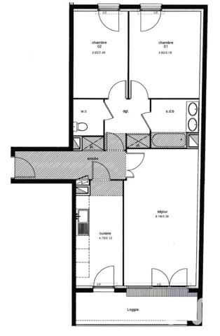 Appartement à vendre 3 pièces 71 m² Bondy