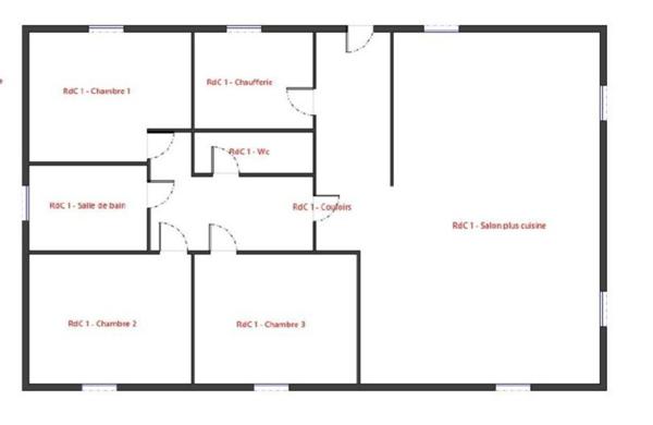 MAISON 3 ch de plain pied