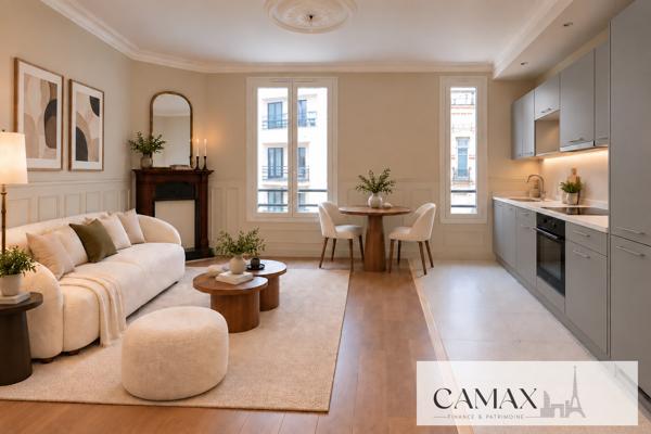 LEVALLOIS-PERRET – 3 PIÈCES 51 M² – IMMEUBLE ET APPARTEMENT ENTIÈREMENT RÉNOVÉS – 2 CHAMBRES – ASCENSEUR – CAV