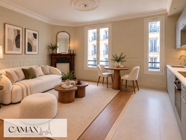 LEVALLOIS-PERRET – 3 PIÈCES 51 M² – IMMEUBLE ET APPARTEMENT ENTIÈREMENT RÉNOVÉS – 2 CHAMBRES – ASCENSEUR – CAV