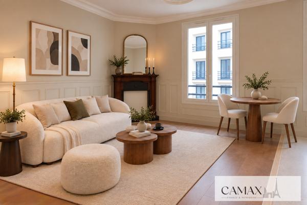 LEVALLOIS-PERRET – 3 PIÈCES 51 M² – IMMEUBLE ET APPARTEMENT ENTIÈREMENT RÉNOVÉS – 2 CHAMBRES – ASCENSEUR – CAV