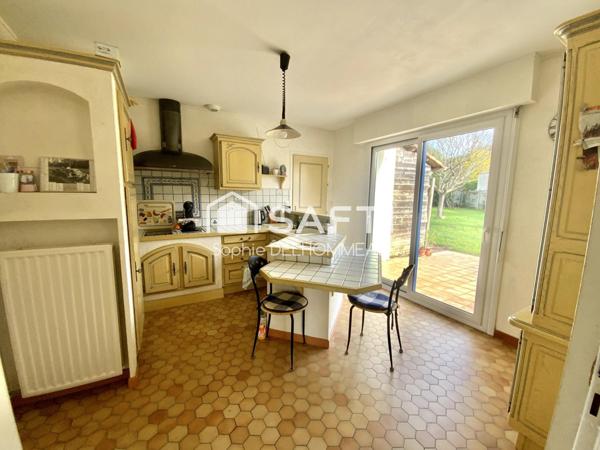 Maison plain pied 3 chambres, garage et jardin clos