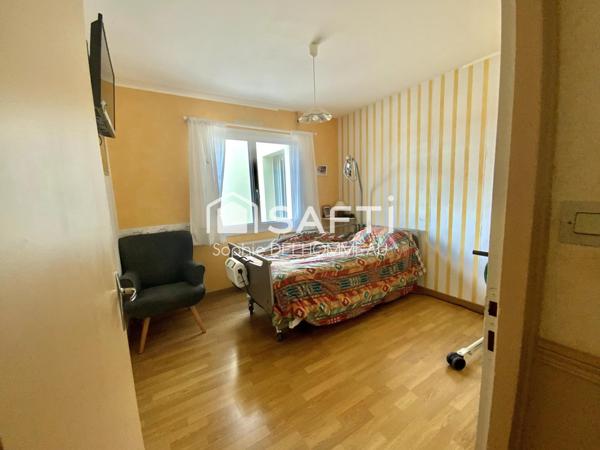 Maison plain pied 3 chambres, garage et jardin clos