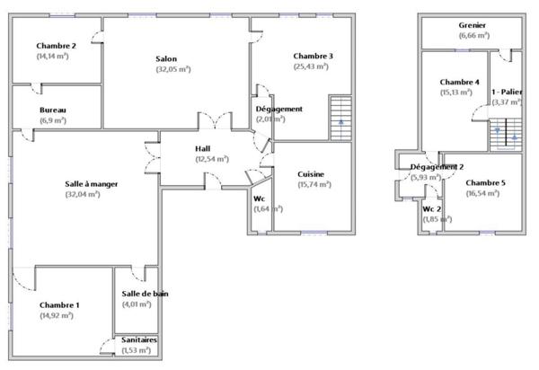 Appartement à vendre 6 pièces 212,43 m² Lyon 2
