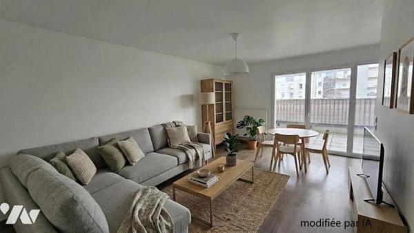 TOURCOING secteur Blanc Seau T2 52m² avec grande terrasse et parking