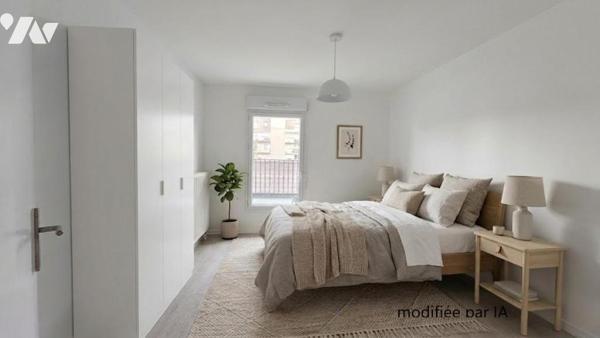 TOURCOING secteur Blanc Seau T2 52m² avec grande terrasse et parking