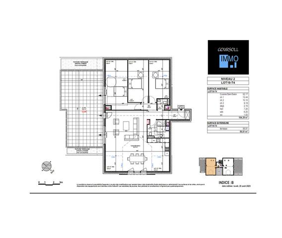 Appartement 4 pièces 104 m2