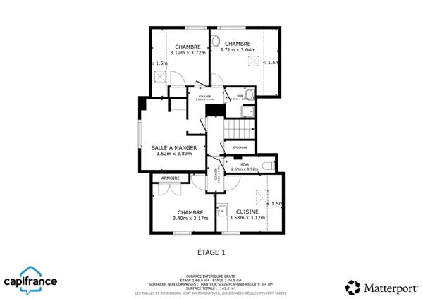 Maison / immeuble à vendre 12 pièces - 4 logements VEZIN LE COQUET (35) – investissement locatif, colocation, habitat partagé ou résidence principale