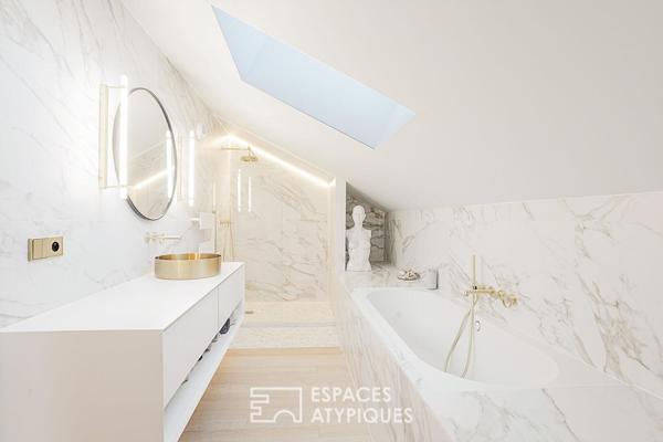 Maison d’architecte éco-conçue avec dépendances proche des rives du Léman