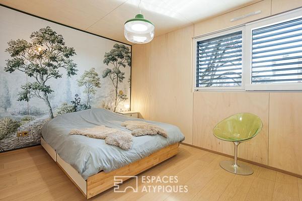 Maison d’architecte éco-conçue avec dépendances proche des rives du Léman