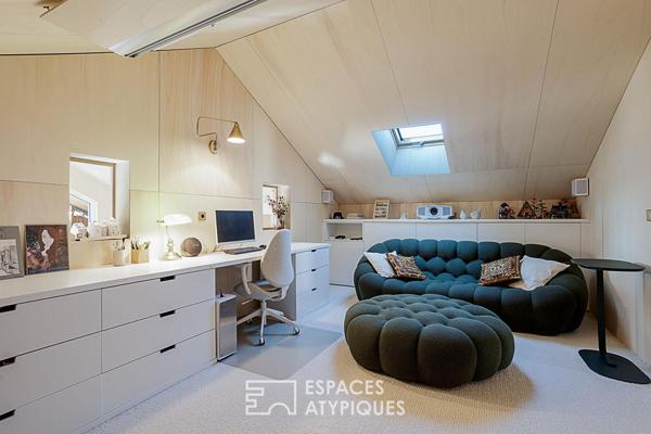 Maison d’architecte éco-conçue avec dépendances proche des rives du Léman