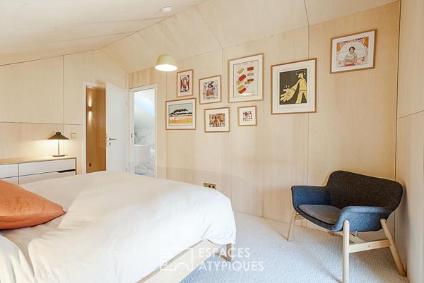 Maison d’architecte éco-conçue avec dépendances proche des rives du Léman