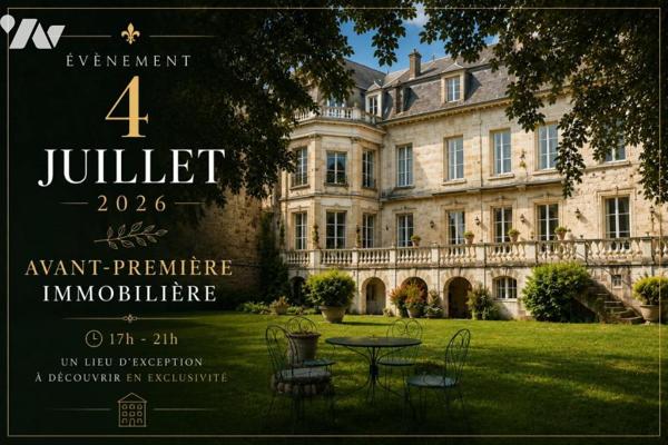 Evènement le 4 juillet 2026 ! Demeure d'exception à LAON (02000)