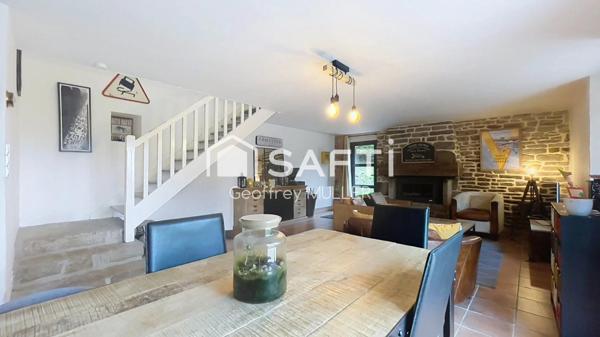 Longère rénovée 140m² proche du bourg d'Elven