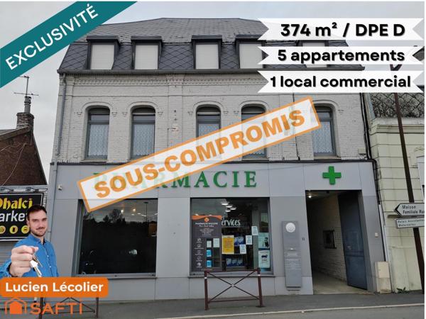 Immeuble de rapport – 5 appartements + 1 local co