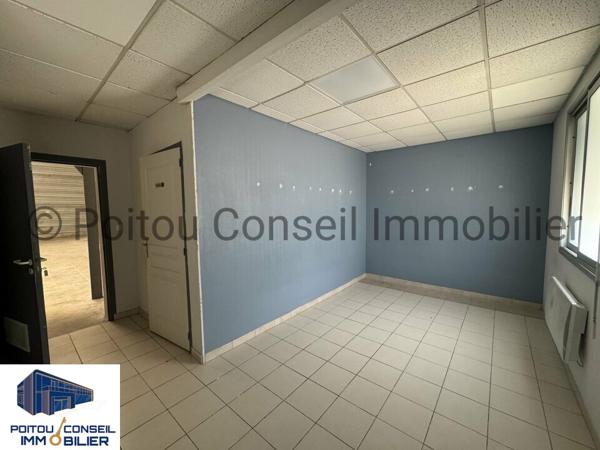 LOCATION LOCAL D’ACTIVITE D’ENVIRON 300m2 AU SOL AVEC PARKING ZONE MENDES FRANCE CHAURAY AVEC GRANDE PORTE SECTIONNELLE
