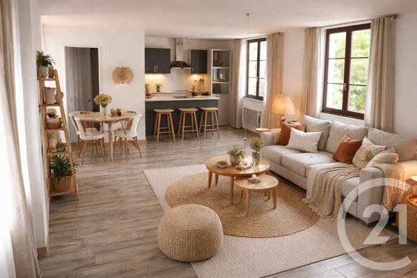 Appartement F2 à vendre  2 pièces - 54 m2 ANDEVILLE - 60