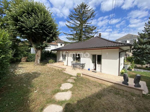 Mulhouse, Maison d’architecte de plain-pied, Rebberg bas, Terrain clos