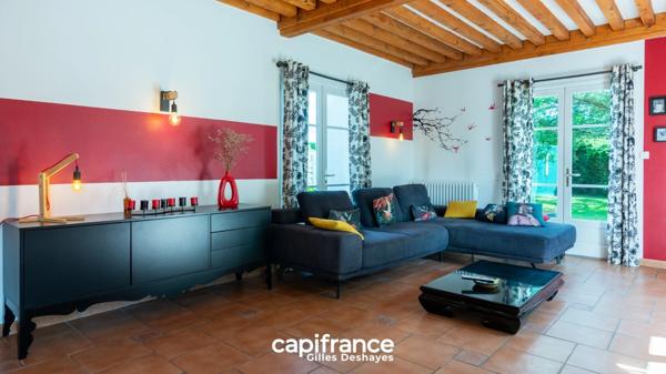 Maison de 1900 à Lurcy, secteur Montmerle-sur-Saône / Belleville-sur-Saône, 172 m² habitables, 187 m² au sol, sur un terrain arboré de 1 395 m².