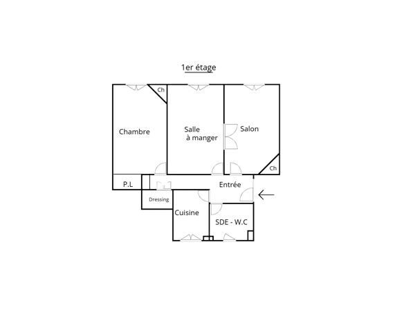 Appartement
         3 pièces
        - 64 m² 182 000 € *