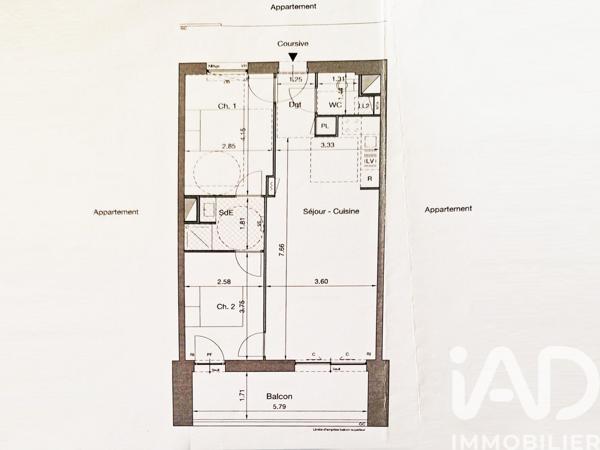Appartement à vendre 3 pièces 59 m² Nantes