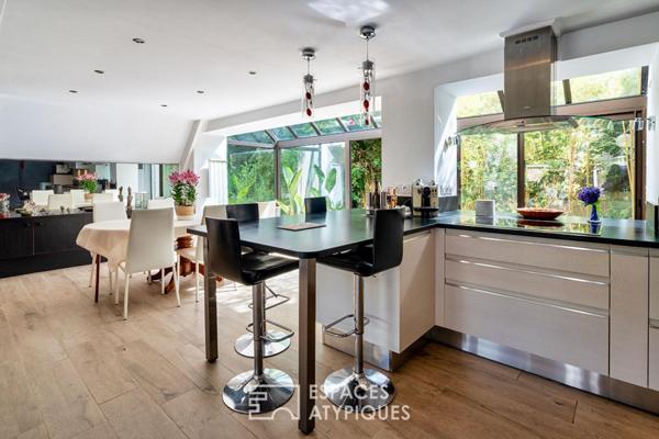 Maison familiale lumineuse revisitée par architecte