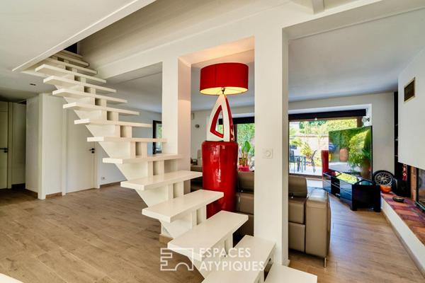 Maison familiale lumineuse revisitée par architecte