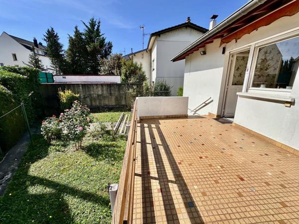 Plain pied sur sous-sol - F6 - garage double, terrasse et jardin