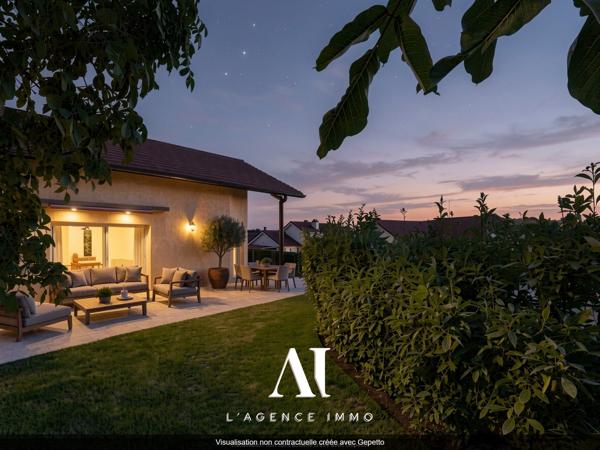 Maison T5 lumineuse 4 chambres jardin terrasse Thoiry 01710