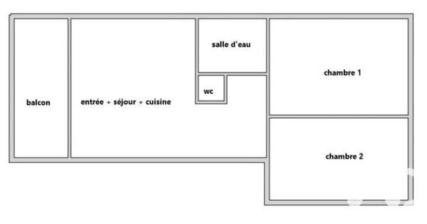 Appartement à vendre 3 pièces 49,14 m² Villejuif