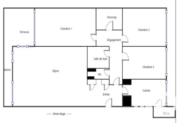 Appartement à vendre 4 pièces 73,92 m² Le Pecq