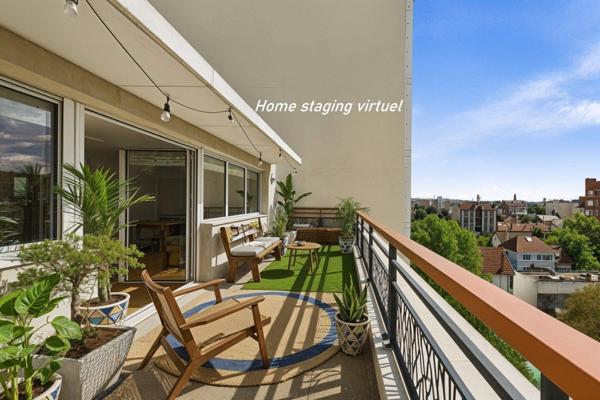 Coeur de ville, duplex en dernier étage, 3 terrasses, vue dégagée, cave