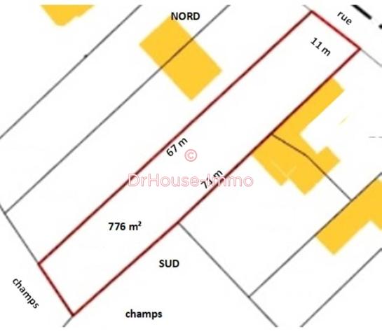 Terrain à vendre de 776 m²