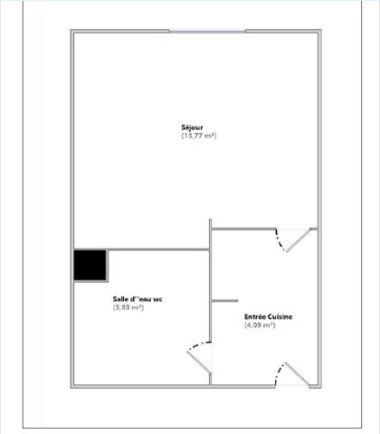 Appartement 1 pièce - 22 m²